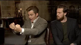 OUTLAW KING interviews - Chris Pine and Aaron Taylor-Johnson