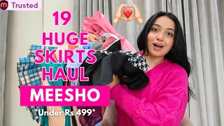 19 HUGE Meesho skirts Try on Haul 😍| under Rs 500 | Ep : 6 Meesho series | Isha Vinod Jain