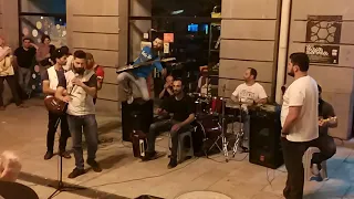 Amazing band playing on Liberty Square in Tbilisi