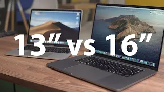 Сравнение Macbook Pro 16" и Macbook Pro 13" — Какой выбрать?!