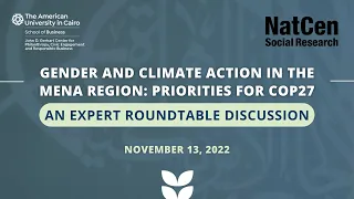 Gender and Climate Action in the MENA Region: Priorities for COP27 (An Expert Roundtable Discussion)