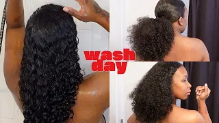 2023 NATURAL HAIR WASH DAY ROUTINE + PRODUCTS FOR MOISTURE