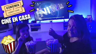 🎬Convierto mi CASA en un CINE 🍿 Sesion de noche con palomitas