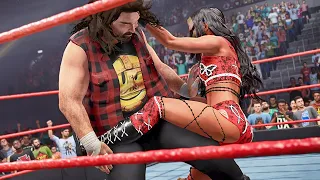 WWE 2k23: Cora Jade vs Mick Foley, intergender wrestling