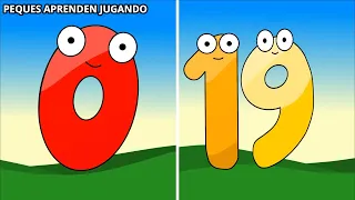 Los números hasta el 19 para niños  Aprender a contar del 0 al 19  Video de Peques Aprenden Jugando