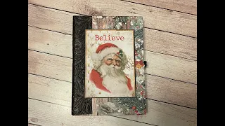 STAMPERIA CHRISTMAS PETITE MINI ALBUM TUTORIAL   SHELLIE GEIGLE JS HOBBIES AND CRAFTS