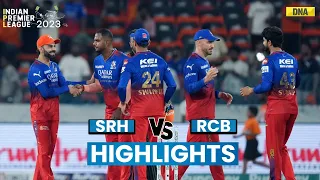 SRH vs RCB Highlights: Royal Challengers Bengaluru Defeat Sunrisers Hyderabad by 35 Runs I IPL 2024