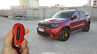 Jeep Grand Cherokee Trackhawk 6.2 V8 717 hp TEST POV Drive & Walkaround ENGLISH SUBTITLES