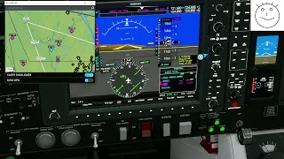 Microsoft Flight Simulator Vol IFR avec approche ILS, Garmin G1000