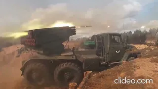 Russian BM-21 GRAD ROCKETS FIRING||KOSANDRA  REMIX EDIT.