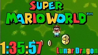 Super Mario World - Lunar Dragon Speedrun in 1:35:57