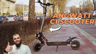 Angwatt C1 Electric Scooter Unboxing I Review I Range I Battery I Speed test I Pros and Cons 2024