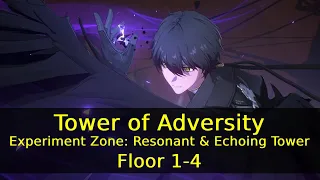 Tower of Adversity Experiment Zone: Resonant & Echoing Tower - Floor 1-4 | Wuthering Waves
