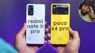 POCO X4 Pro 5G vs Redmi Note 11 Pro *Full Comparison* ⚡ Camera, Display & More