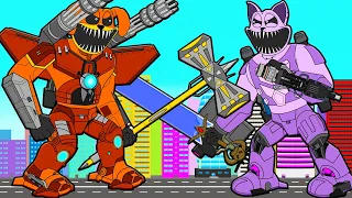 CATNAP & DOGDAY BECAME CYBORGS! CYBORG CATNAP VS CYBORG DOGDAY! Poppy Playtime 3 Cartoon Animation