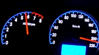 현대 아반떼HD 터보 0-235km/h 가속영상(계기판 꺾기)