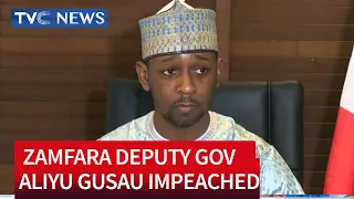 BREAKING NEWS | Deputy Governor of Zamfara State Mahdi Aliyu Gusau Impeached