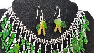 Серьги из бисера/Beaded earrings/DIY/Handmade/Бисероплетение