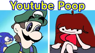 Friday Night Funkin' VS Youtube Poop Invasion Full Week (FNF Mod/Hard) (Weegee/Sonic/Zelda/YTP)