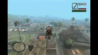 Gta Sanandreas amazing stunts .wmv