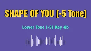 Ed Sheeran Shape of you Karaoke 12 tones _ Lower tone -5 _ Key Ab