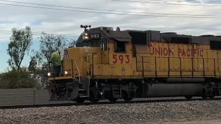 Union Pacific 593 works Brenntag Chemical in Chandler AZ