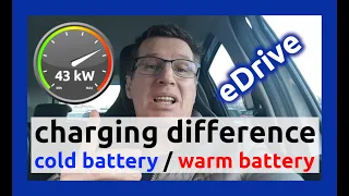 🔴 cold/warm battery charging time compared charging power eDrive 🚘⚡️ eDrive