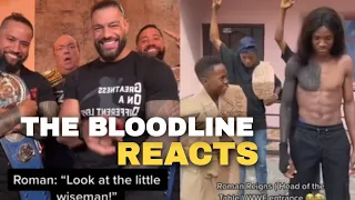 Roman Reigns And The Bloodline REACT To WWE Fan's Viral Tiktok Video | Roman Reigns Funny Entrance