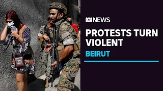 At least six dead amid heavy fighting as Beirut protest turns violent | ABC News