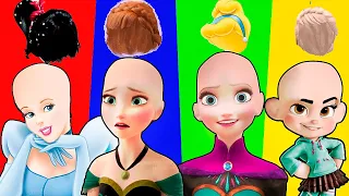 Wrong Hair Disney Princess Elsa Anna Vanellope Cinderella 잘못된 머리 퍼즐 Wrong Heads Puzzle #6