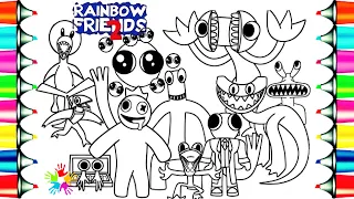 Rainbow Friends Chapter 2 Coloring Pages / Roblox / Color ALL New Monsters / NCS Music