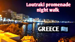 Loutraki promenade night walk 2023