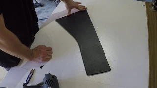 Recovering a simple car trim panel tutorial (no sewing door Upholstery)