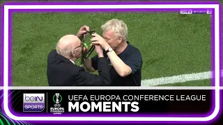 Moyes hands winners medal to 87-year-old father | UECL 22/23 Moments