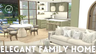 ELEGANT FAMILY HOME with twin daughters || Sims 4 || CC SPEED BUILD + CC List