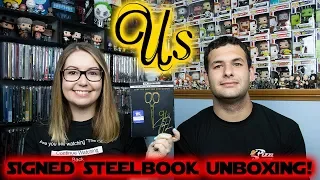 "Us" Best Buy Exclusive 4K Steelbook Unboxing //Signed by Jordan Peele!!
