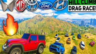 GTA 5: MODIFIED INDIAN SUVs & SEDANs CARS OFF-ROAD DRAG RACE 🔥 GTA 5 MODS! #gta5indancars #gta5india