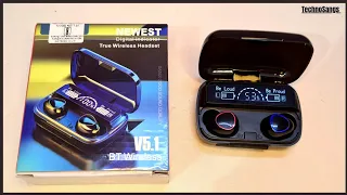 M10 tws Bluetooth 5.1 wireless headset review in Hindi|True wireless earbuds under 1000|TechnoSangs