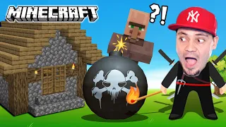 🧨 Wysadziłem WIOSKĘ MINECRAFT PETARDAMI! *atomówką* | Fireworks Mania