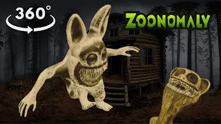 😈 Zoonomaly 360° VR Fright Night 👀 Terrifying Zoological Monsters Clash in Forest Cabin! 😱