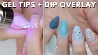 Gel Tip Nail Extensions + Dip Powder Overlay | iGel Beauty and Sol Dips