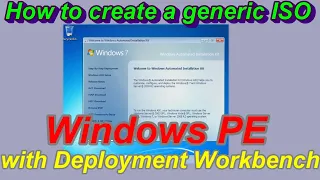 How to create generic ISO file Windows PE