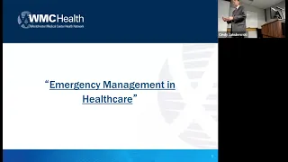 NYMC Public Health Seminar Series 2018: Emergency Management in the Healthcare Setting