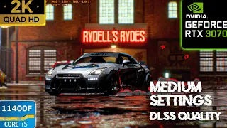 Need For Speed Unbound | RTX 3070 8GB+i5 11400F ( 1440p MIEDIUM Graphics DLSS quality )