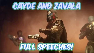 Destiny 2 - Cayde and Zavala's Full Speeches