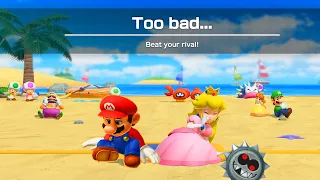 Super Mario Party Challenge Road  Ghostly Hollow - Couple Mario and Peach