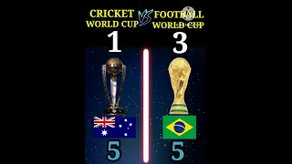 Cricket World Cup VS Football World Cup❓| #shorts #cricket #football