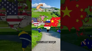 Strongest country on each continent#shorts#like#subscribe#trending#viral#usa#russia#brazil#memes#fyp