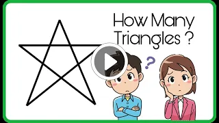 iQ Test 23 | How Many Triangles in a Star ?  | Puzzle Bank | Competitive Exams | Easy Tricks | Count