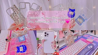 Unboxing My New iPhone 12 Pro Max Silver 512 GB 📲 + Accessories 😍 + DIY Resin Cases💕✨